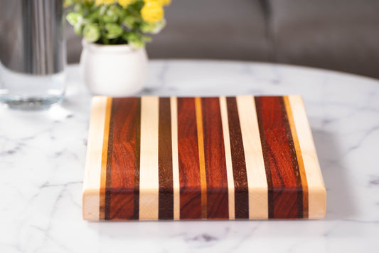 Deska do krojenia premium z egzotycznych i polskich gatunków drewna – unikat ręcznie wykonany