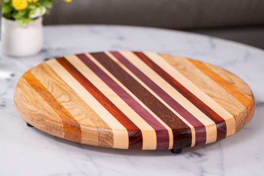 Deska do pizzy premium z egzotycznych i polskich gatunków drewna – ręcznie wykonany unikat